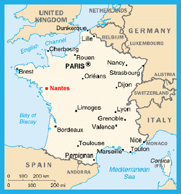 Map Nantes